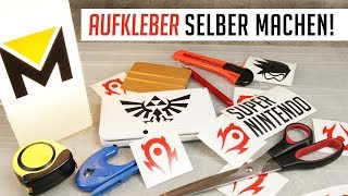 Aufkleber selber machen Tutorial [upl. by Colbye]