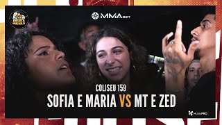 MARIA SP E SOFIA SC X ZED E MT  GRANDE FINAL  BATALHA DO COLISEU  EDIÇÃO 159 [upl. by Georglana]