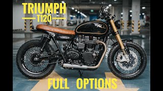 Triumph T120 customs FULL OPTIONS by CBC Workshop [upl. by Perzan729]