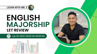 ENGLISH MAJOR – LET REVIEW  SEPTEMBER 2023 PART 3 [upl. by Eseeryt]