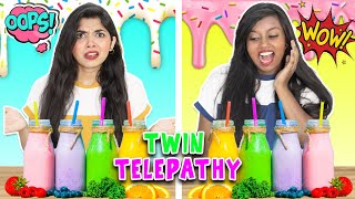 TWIN TELEPATHY MILKSHAKE CHALLENGE  Ramya Vasudev😅 [upl. by Einnaej]