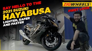 2021 Suzuki Hayabusa First Look  ZigWheels Welcomes The New Busa To India [upl. by Flossi127]