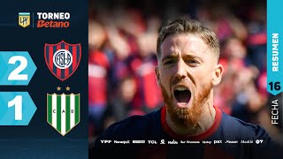 SAN LORENZO 2  1 BANFIELD I Resumen del partido  TorneoBetano 2024 [upl. by Barbey]