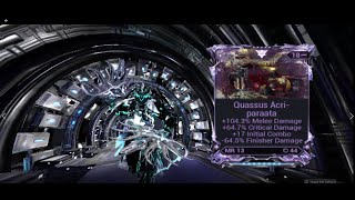 Lvl 170s in 1 TICK Quassus Build and God Riven  Warframe [upl. by Lipp881]