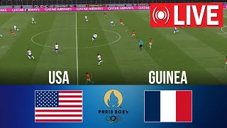 🔴 LIVE USA vs Guinea  2024 Summer Olympics – Full Match Streaming [upl. by Miki]