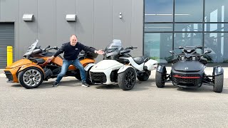 2024 Can Am Spyder F3 Full Lineup Feature Comparison [upl. by Azaria249]