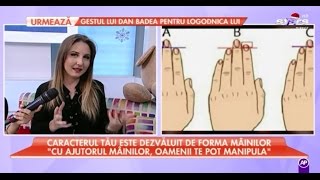 FORMA MAINILOR si CARACTERUL UMAN  cu Suada Agachi [upl. by Nallek]