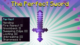 How to enchant a PERFECT Minecraft Sword  7 enchantments [upl. by Maclean36]