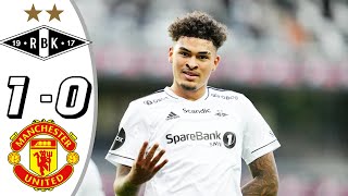 Rosenborg vs Manchester United 10 All Goals amp Highlights  2024 noah jean holm goal [upl. by Jemima]