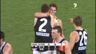 St Kilda vs Western Bulldogs  2009 1st Preliminary Final  Final Minutes and PostMatch [upl. by Novia]