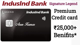 Indusind Bank Legend Credit card Tamil  Best Premium Credit card  Travel  Shopping  Movie Ticket [upl. by Ceporah]