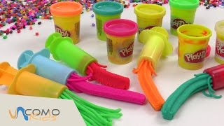 Play Doh plastilina  ¡Formas divertidas [upl. by Ilahtan]