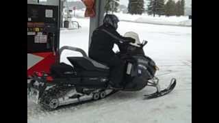 Bergstrom Triple Point Snowmobile Skegs  Turning Demo [upl. by Kred]