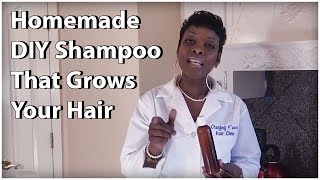 DIY Shampoo  How To Make A Shampoo That Will Make Your Hair Grow fast [upl. by Nosnorb]