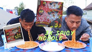 3x Spicy Ramen Noodles Challenge🥵Eating Challenge [upl. by Lal694]