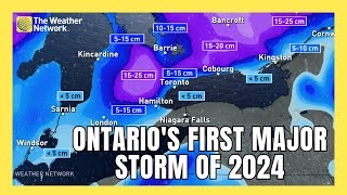 Ontario Faces Triple Threat of Snow Rain and Wind as Texas Low Approaches [upl. by Isiahi176]