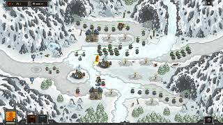 Kingdom Rush Veteran Mode Walkthrough  Glacial Heights Iron [upl. by Rogozen]