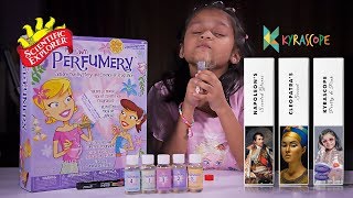 Making Perfume for Kids My Own Perfumery Kit Scientific Explorer Kyrascope Toy Reviews alex toys [upl. by Ahsikat]