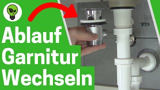 Ablaufgarnitur Wechseln ✅ GENIALE ANLEITUNG Wie Waschbecken Ablaufventil mit Überlauf Austauschen [upl. by Adihahs]